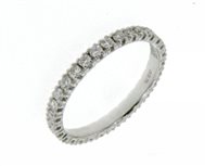 Anello Mirco Visconti Donna Vera girodito in Oro bianco IU40/30 - IU40/30